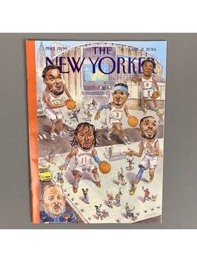New Yorker Magazine Dec 9 2024 NY Knicks Garden Party Brunson Hart Anunoby Towns